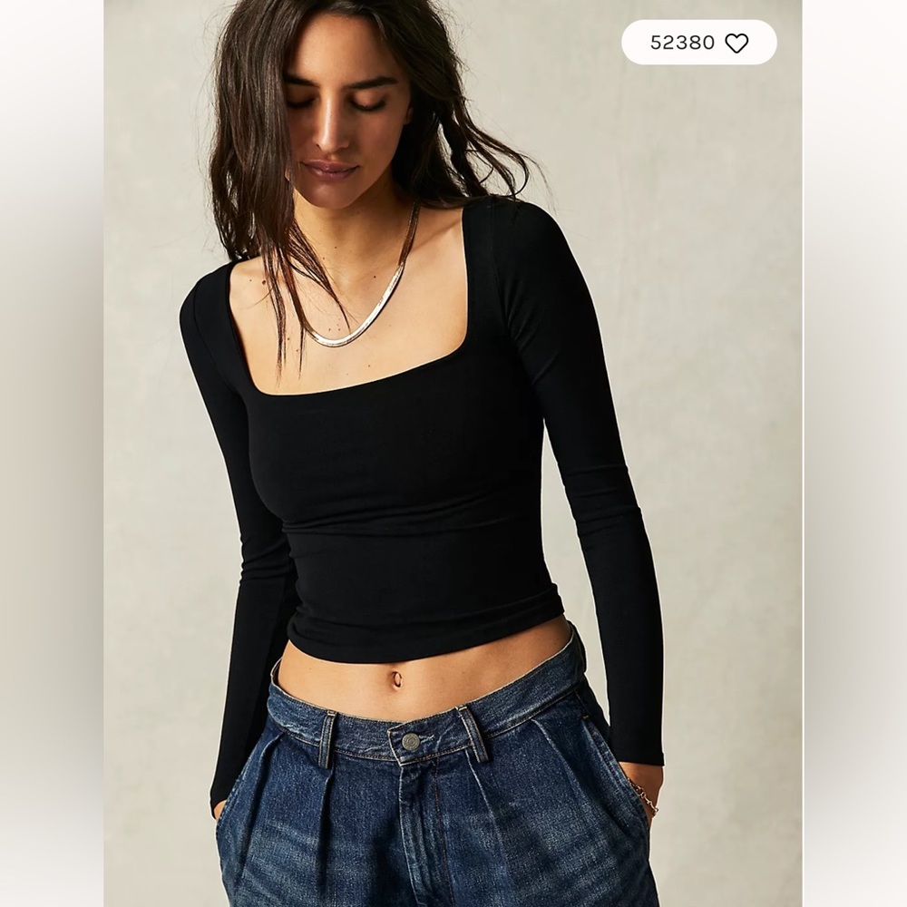 Free people Clean Lines Long Sleeve M/L